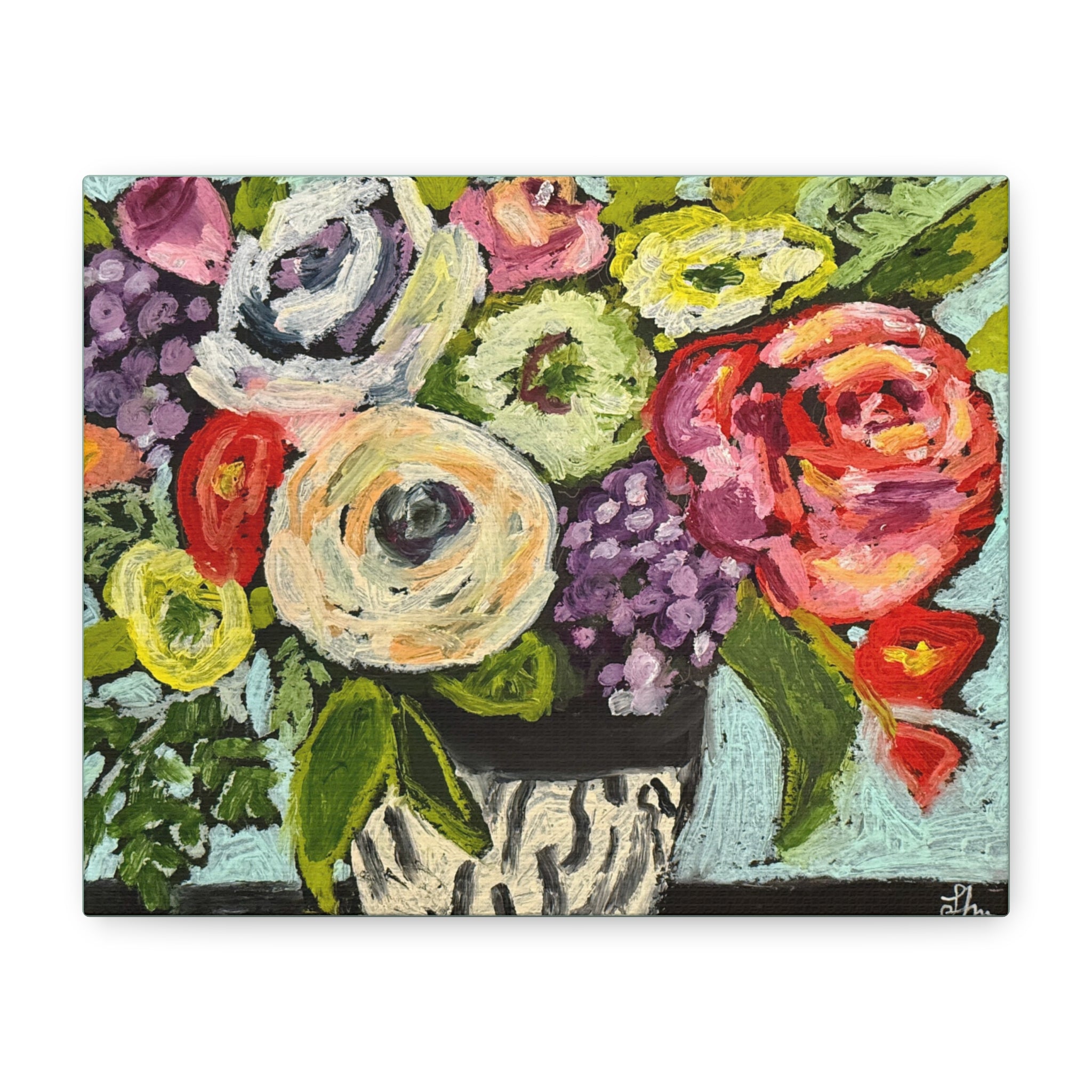 Bold Modern Blooms Canvas Wall Art