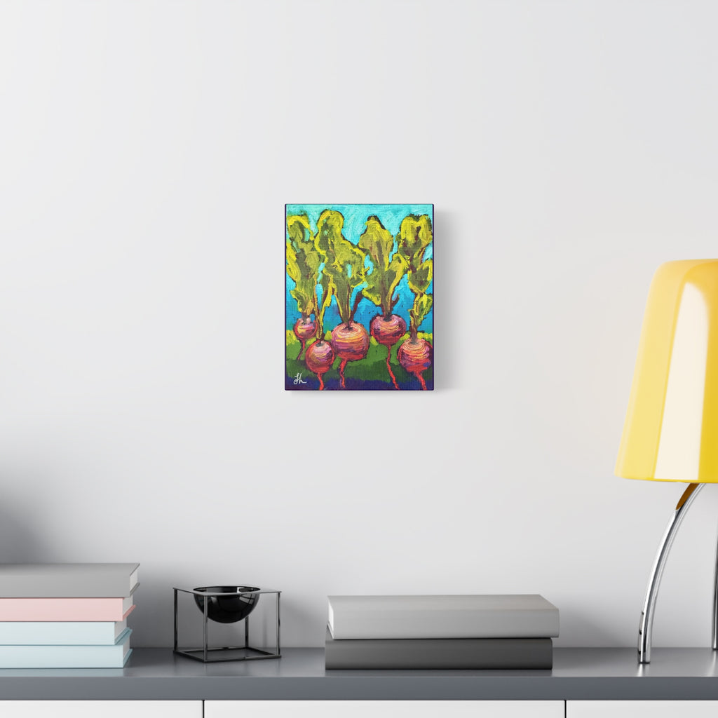 Beetroot Vegetable in the Garden Colorful Canvas Wall Art
