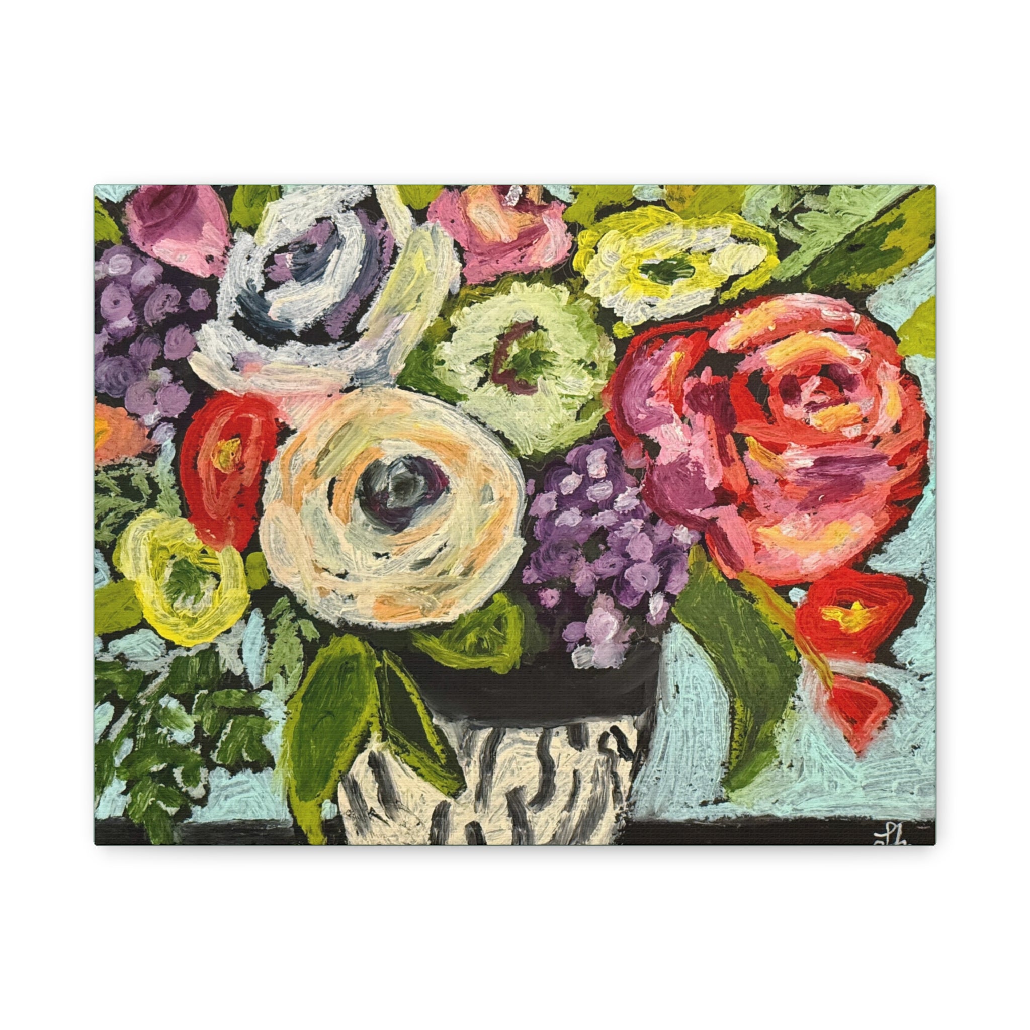 Bold Modern Blooms Canvas Wall Art