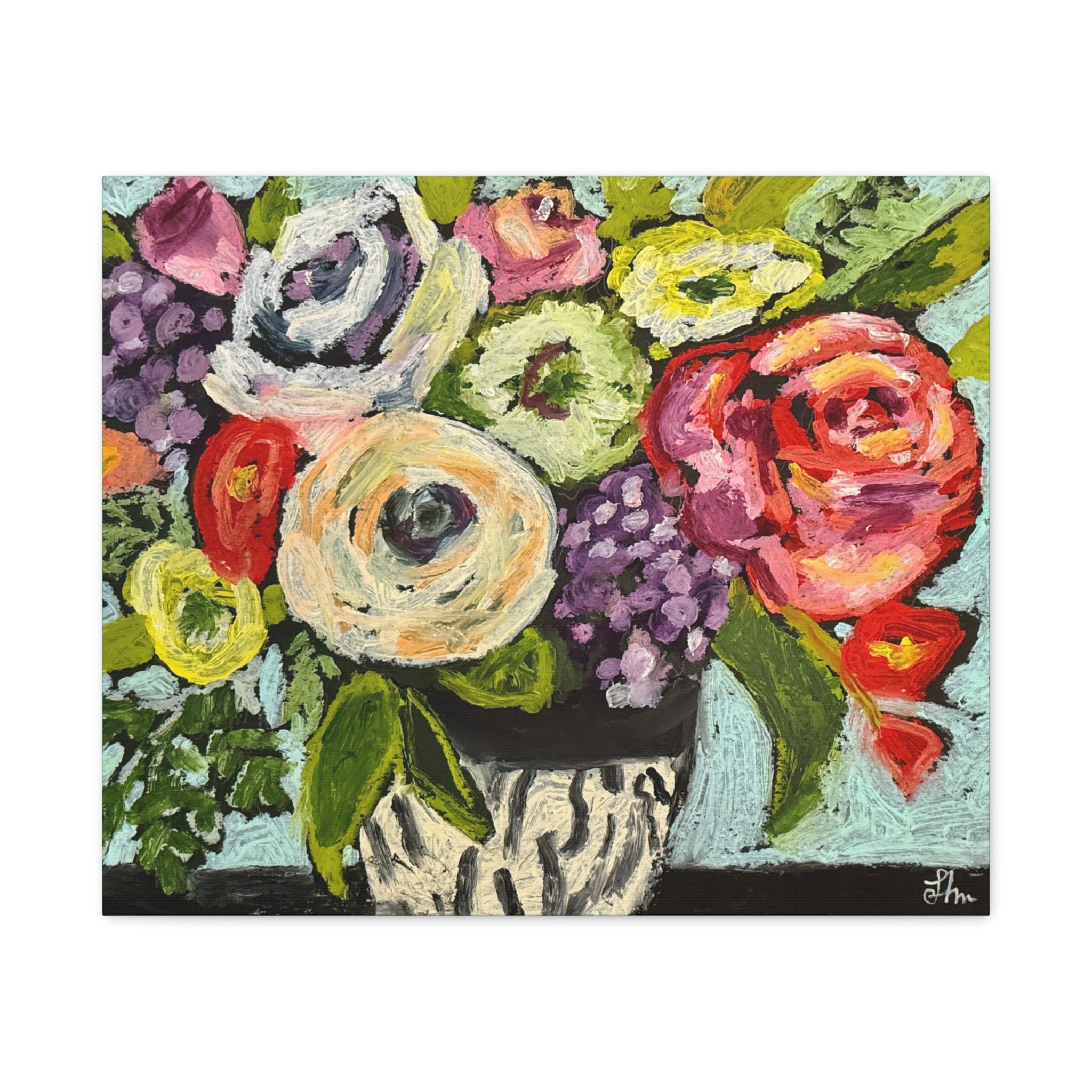 Bold Modern Blooms Canvas Wall Art
